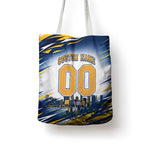 Personalised West Coast Eagles Fan Pride Tote Bag Muscular Eagle Mascot Graphic Art With Perth City Skyline