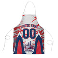 Personalised Western Bulldogs Fan Pride Apron Muscular Bulldog Mascot Graphic Art With Melbourne City Skyline