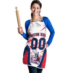 Personalised Western Bulldogs Fan Pride Apron Muscular Bulldog Mascot Graphic Art With Melbourne City Skyline