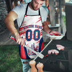Personalised Western Bulldogs Fan Pride Apron Muscular Bulldog Mascot Graphic Art With Melbourne City Skyline