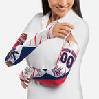 Personalised Western Bulldogs Fan Pride Arm Sleeves Muscular Bulldog Mascot Graphic Art With Melbourne City Skyline