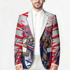 Personalised Western Bulldogs Fan Pride Blazer Muscular Bulldog Mascot Graphic Art With Melbourne City Skyline