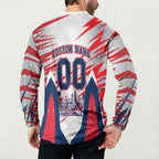 Personalised Western Bulldogs Fan Pride Button Sweatshirt Muscular Bulldog Mascot Graphic Art With Melbourne City Skyline