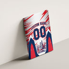 Personalised Western Bulldogs Fan Pride Canvas Wall Art Muscular Bulldog Mascot Graphic Art With Melbourne City Skyline