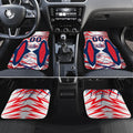 Personalised Western Bulldogs Fan Pride Car Mats Muscular Bulldog Mascot Graphic Art With Melbourne City Skyline