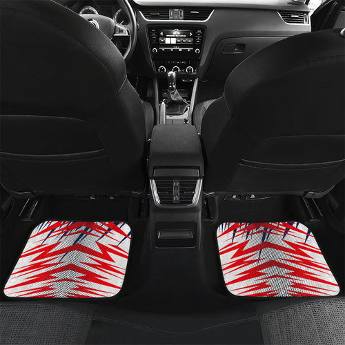 Personalised Western Bulldogs Fan Pride Car Mats Muscular Bulldog Mascot Graphic Art With Melbourne City Skyline