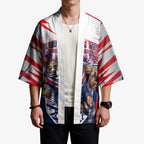 Personalised Western Bulldogs Fan Pride Kimono Muscular Bulldog Mascot Graphic Art With Melbourne City Skyline