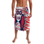 Personalised Western Bulldogs Fan Pride Lavalava Muscular Bulldog Mascot Graphic Art With Melbourne City Skyline