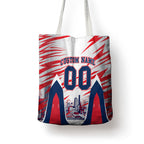 Personalised Western Bulldogs Fan Pride Tote Bag Muscular Bulldog Mascot Graphic Art With Melbourne City Skyline