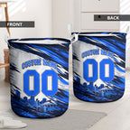Personalised Adelaide Strikers Cricket Fan Pride Laundry Basket Dynamic Cricket Graphic Art With Adelaide City Skyline