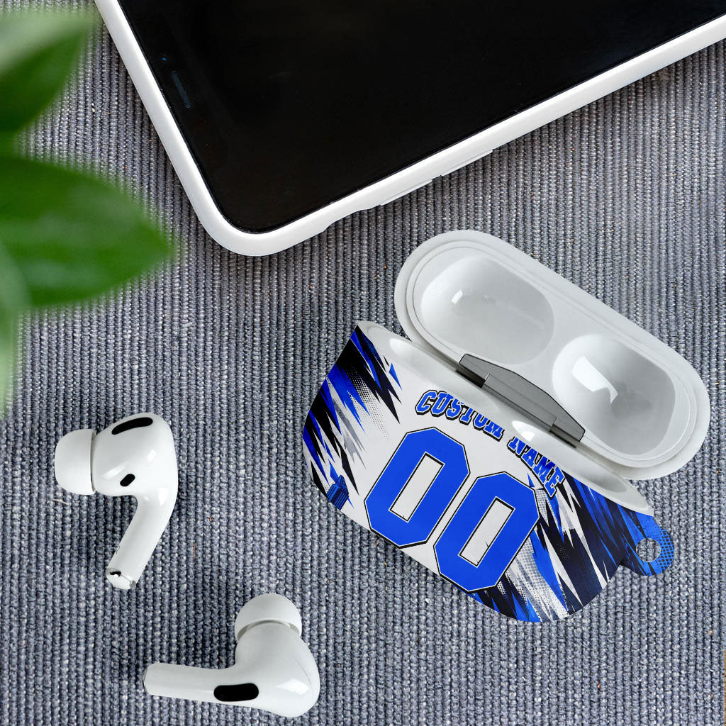 Personalised Adelaide Strikers Cricket Fan Pride AirPods Case Dynamic Cricket Graphic Art With Adelaide City Skyline