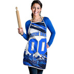 Personalised Adelaide Strikers Cricket Fan Pride Apron Dynamic Cricket Graphic Art With Adelaide City Skyline