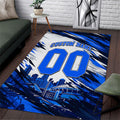 Personalised Adelaide Strikers Cricket Fan Pride Area Rug Dynamic Cricket Graphic Art With Adelaide City Skyline