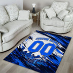 Personalised Adelaide Strikers Cricket Fan Pride Area Rug Dynamic Cricket Graphic Art With Adelaide City Skyline
