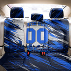 Personalised Adelaide Strikers Cricket Fan Pride Back Car Seat Cover Dynamic Cricket Graphic Art With Adelaide City Skyline