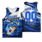 Personalised Adelaide Strikers Cricket Fan Pride Basketball Jersey Dynamic Cricket Graphic Art With Adelaide City Skyline