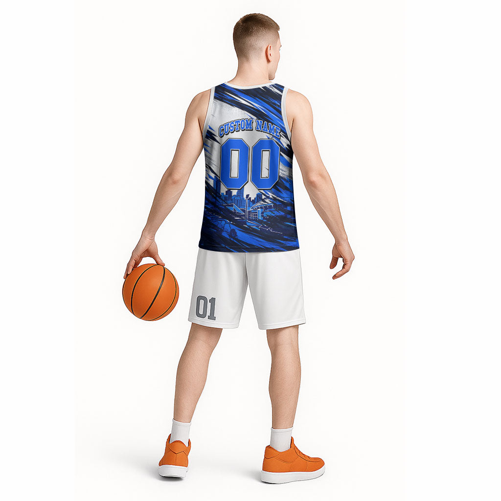 Personalised Adelaide Strikers Cricket Fan Pride Basketball Jersey Dynamic Cricket Graphic Art With Adelaide City Skyline
