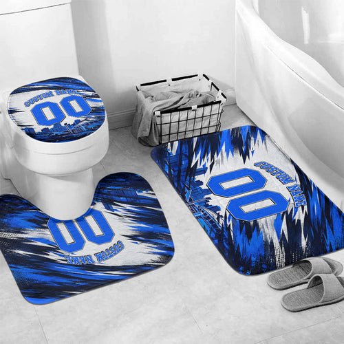 Personalised Adelaide Strikers Cricket Fan Pride Bathroom Set Dynamic Cricket Graphic Art With Adelaide City Skyline