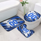 Personalised Adelaide Strikers Cricket Fan Pride Bathroom Set Dynamic Cricket Graphic Art With Adelaide City Skyline