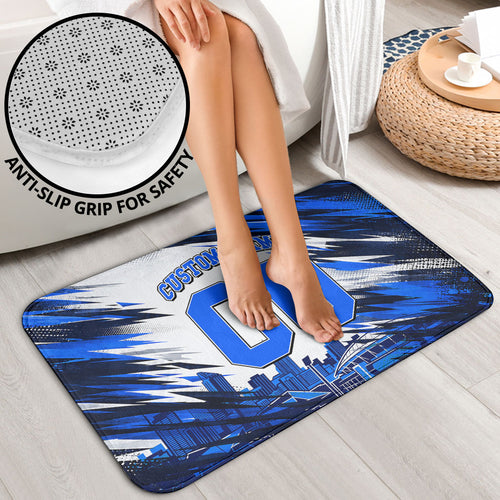 Personalised Adelaide Strikers Cricket Fan Pride Bathroom Set Dynamic Cricket Graphic Art With Adelaide City Skyline