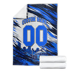 Personalised Adelaide Strikers Cricket Fan Pride Blanket Dynamic Cricket Graphic Art With Adelaide City Skyline