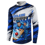Personalised Adelaide Strikers Cricket Fan Pride Button Sweatshirt Dynamic Cricket Graphic Art With Adelaide City Skyline