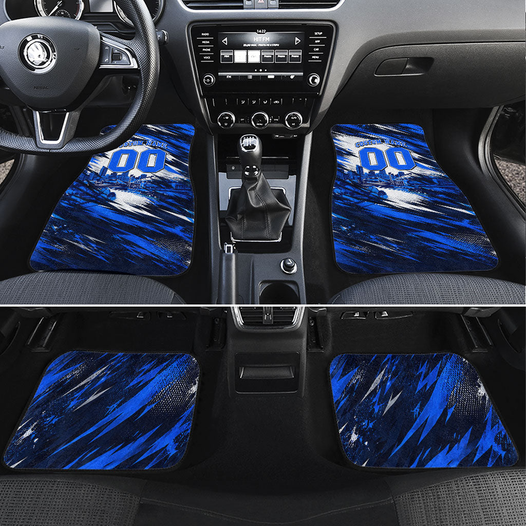 Personalised Adelaide Strikers Cricket Fan Pride Car Mats Dynamic Cricket Graphic Art With Adelaide City Skyline
