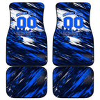 Personalised Adelaide Strikers Cricket Fan Pride Car Mats Dynamic Cricket Graphic Art With Adelaide City Skyline