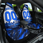 Personalised Adelaide Strikers Cricket Fan Pride Car Seat Cover Dynamic Cricket Graphic Art With Adelaide City Skyline