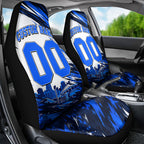 Personalised Adelaide Strikers Cricket Fan Pride Car Seat Cover Dynamic Cricket Graphic Art With Adelaide City Skyline