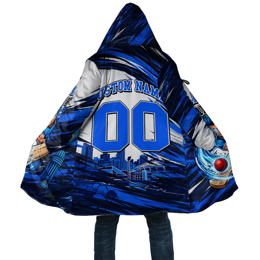 Personalised Adelaide Strikers Cricket Fan Pride Cloak Dynamic Cricket Graphic Art With Adelaide City Skyline