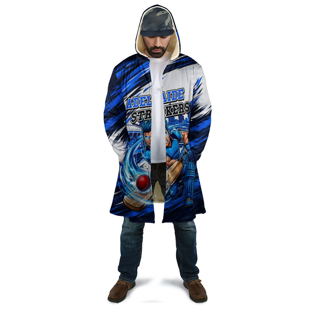 Personalised Adelaide Strikers Cricket Fan Pride Cloak Dynamic Cricket Graphic Art With Adelaide City Skyline