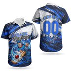 Personalised Adelaide Strikers Cricket Fan Pride Couples Matching Summer Maxi Dress and Hawaiian Shirt Dynamic Cricket Graphic Art With Adelaide City Skyline