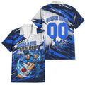 Personalised Adelaide Strikers Cricket Fan Pride Family Matching Off Shoulder Maxi Dress and Hawaiian Shirt Dynamic Cricket Graphic Art With Adelaide City Skyline