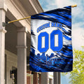 Personalised Adelaide Strikers Cricket Fan Pride Garden Flag Dynamic Cricket Graphic Art With Adelaide City Skyline
