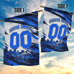 Personalised Adelaide Strikers Cricket Fan Pride Garden Flag Dynamic Cricket Graphic Art With Adelaide City Skyline