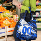 Personalised Adelaide Strikers Cricket Fan Pride Grocery Bag Dynamic Cricket Graphic Art With Adelaide City Skyline