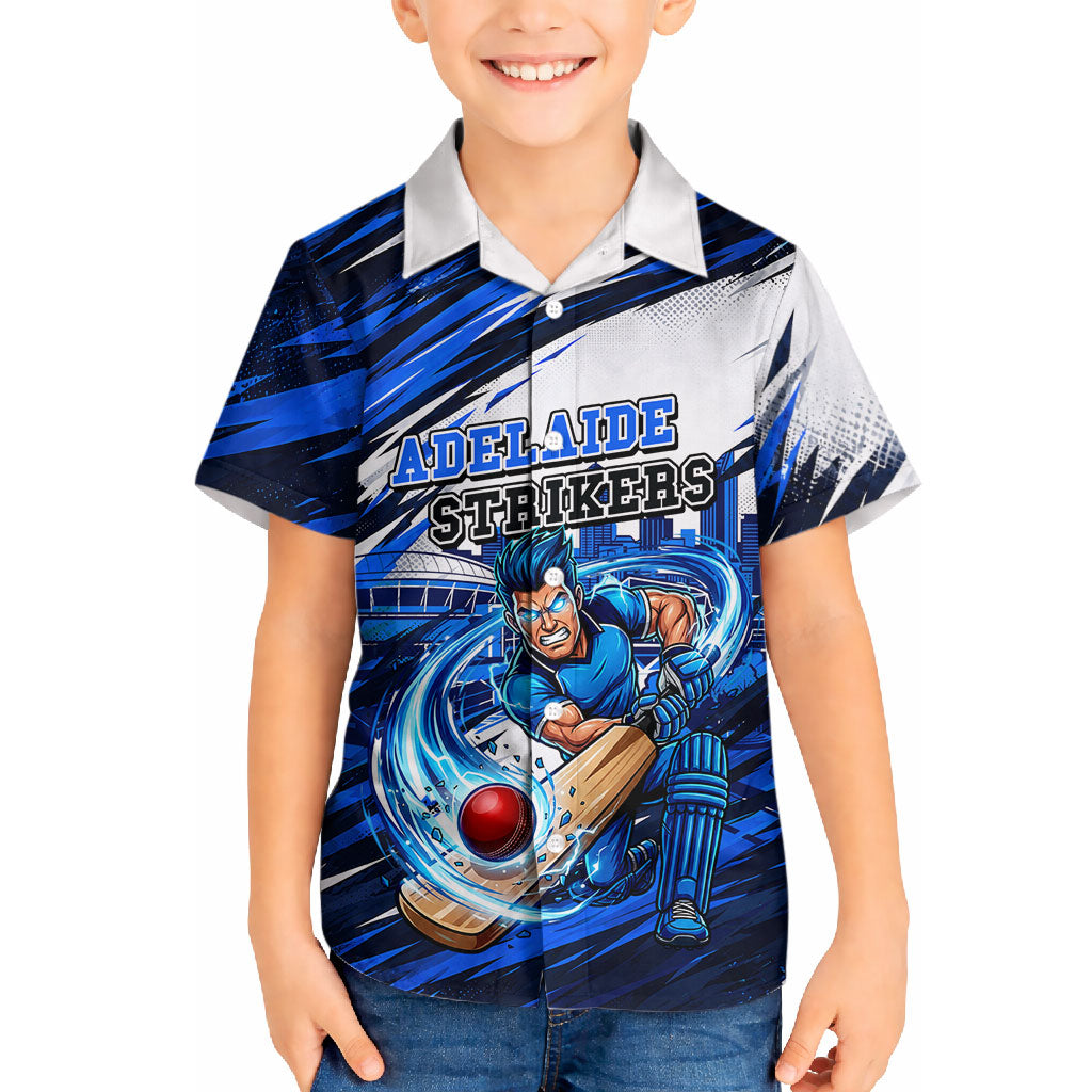 Personalised Adelaide Strikers Cricket Fan Pride Hawaiian Shirt Dynamic Cricket Graphic Art With Adelaide City Skyline