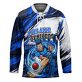 Personalised Adelaide Strikers Cricket Fan Pride Hockey Jersey Dynamic Cricket Graphic Art With Adelaide City Skyline