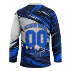 Personalised Adelaide Strikers Cricket Fan Pride Hockey Jersey Dynamic Cricket Graphic Art With Adelaide City Skyline