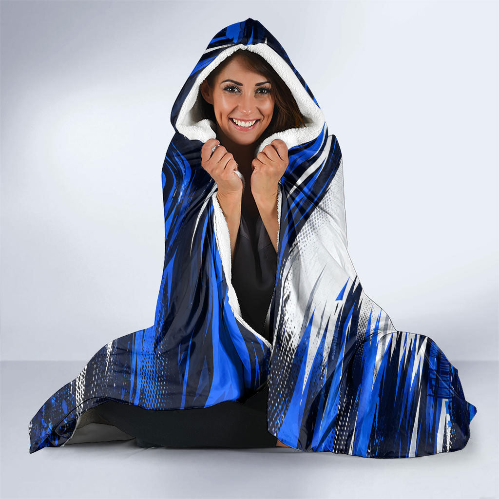 Personalised Adelaide Strikers Cricket Fan Pride Hooded Blanket Dynamic Cricket Graphic Art With Adelaide City Skyline