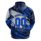 Personalised Adelaide Strikers Cricket Fan Pride Hoodie Dynamic Cricket Graphic Art With Adelaide City Skyline