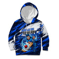 Personalised Adelaide Strikers Cricket Fan Pride Kid Hoodie Dynamic Cricket Graphic Art With Adelaide City Skyline