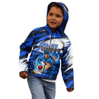 Personalised Adelaide Strikers Cricket Fan Pride Kid Hoodie Dynamic Cricket Graphic Art With Adelaide City Skyline