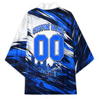 Personalised Adelaide Strikers Cricket Fan Pride Kimono Dynamic Cricket Graphic Art With Adelaide City Skyline