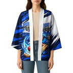 Personalised Adelaide Strikers Cricket Fan Pride Kimono Dynamic Cricket Graphic Art With Adelaide City Skyline