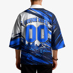 Personalised Adelaide Strikers Cricket Fan Pride Kimono Dynamic Cricket Graphic Art With Adelaide City Skyline