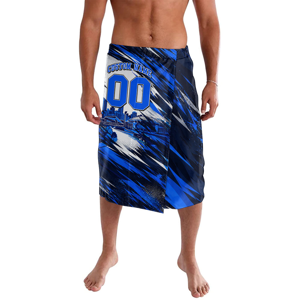 Personalised Adelaide Strikers Cricket Fan Pride Lavalava Dynamic Cricket Graphic Art With Adelaide City Skyline