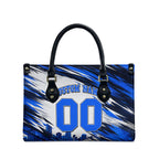Personalised Adelaide Strikers Cricket Fan Pride Leather Bag Dynamic Cricket Graphic Art With Adelaide City Skyline