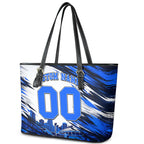 Personalised Adelaide Strikers Cricket Fan Pride Leather Tote Bag Dynamic Cricket Graphic Art With Adelaide City Skyline